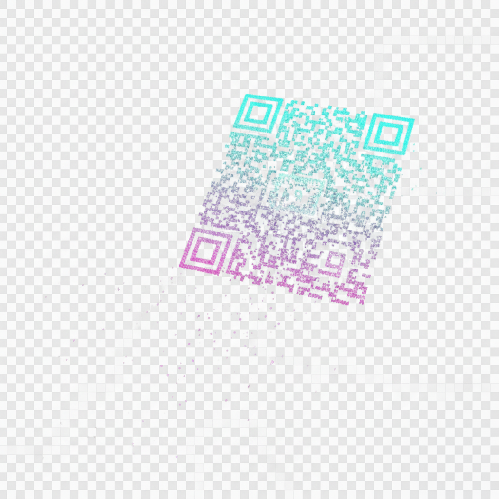 Abstract QR code motif